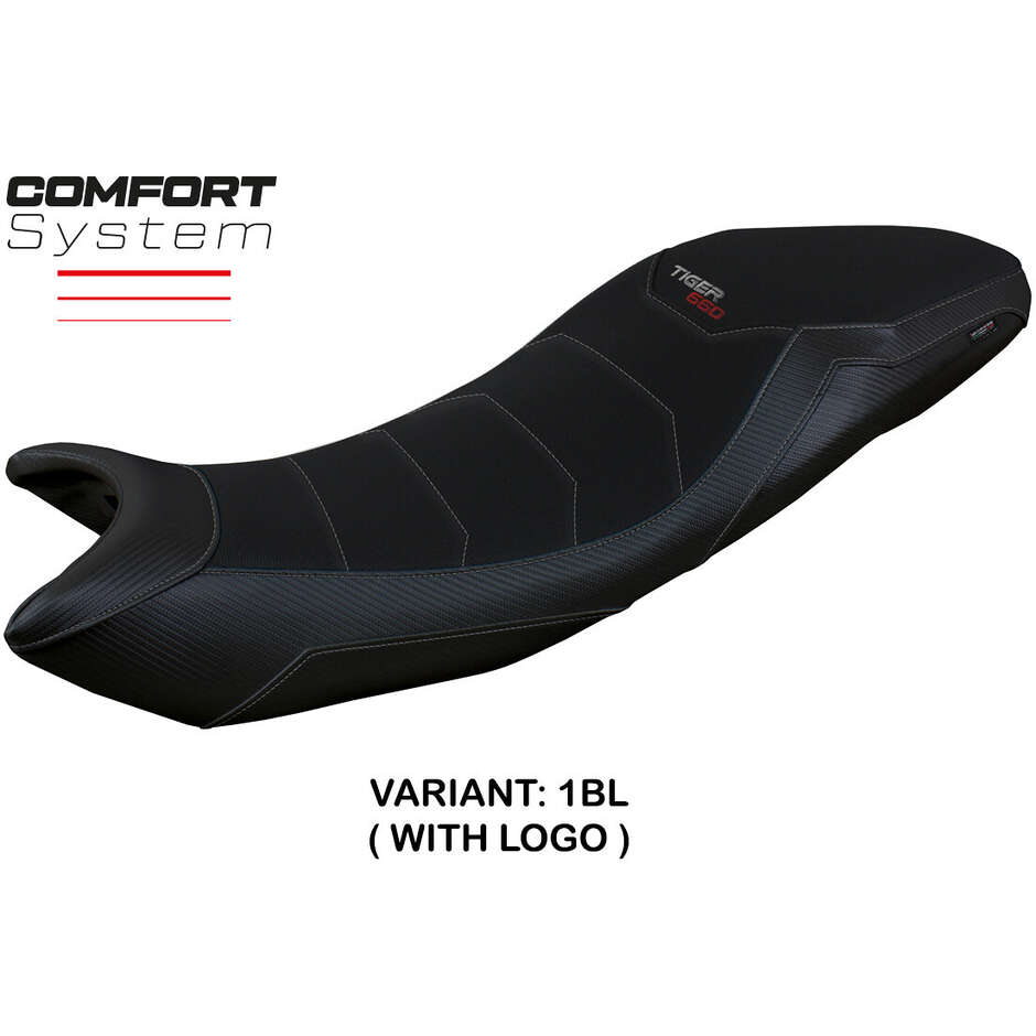 Housse de selle TPZ Italia spécifique pour Triumph Tiger 660 (modèles 2021-2025) - Système de confort Derry