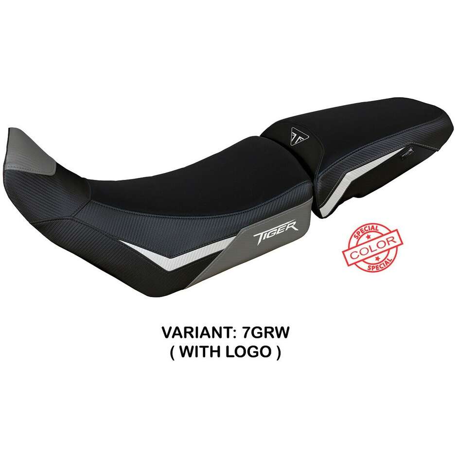 Housse de selle TPZ Italia spécifique pour Triumph Tiger 900 (modèle Dover 2020-2023).