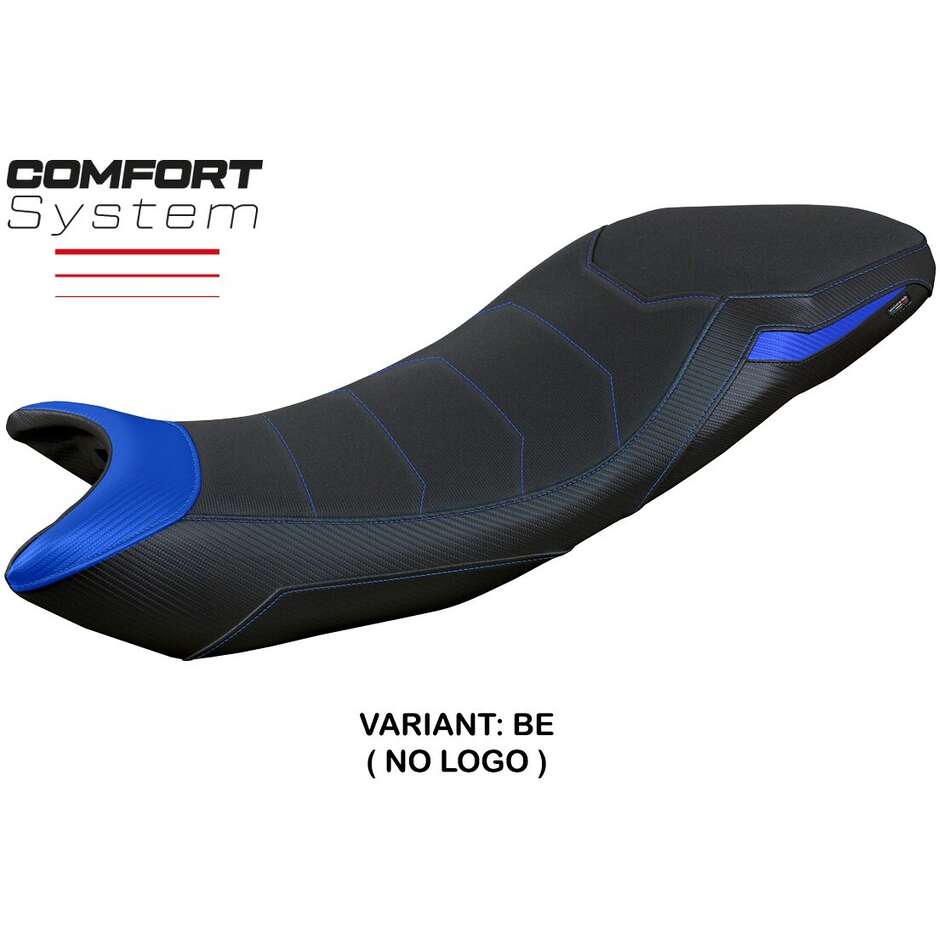 Housse de selle TPZ Italia spécifique pour Triumph Tiger Sport 800, modèle 2025, avec système de confort pour les seins.