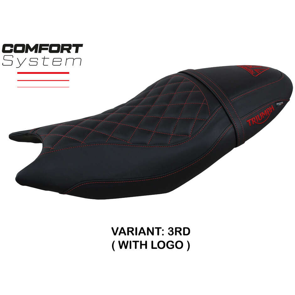 Housse de selle TPZ Italia spécifique pour Triumph Trident 660 (modèles 2021-2025) - Système de confort Sihlar