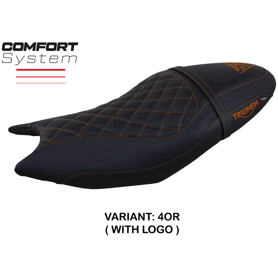 Housse de selle TPZ Italia spécifique pour Triumph Trident 660 (modèles 2021-2025) - Système de confort Sihlar