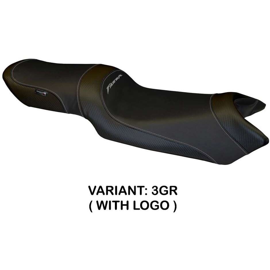 Housse de selle TPZ Italia spécifique pour Yamaha FZ6 Fazer 2004-2011, modèle Ivan, noir intégral