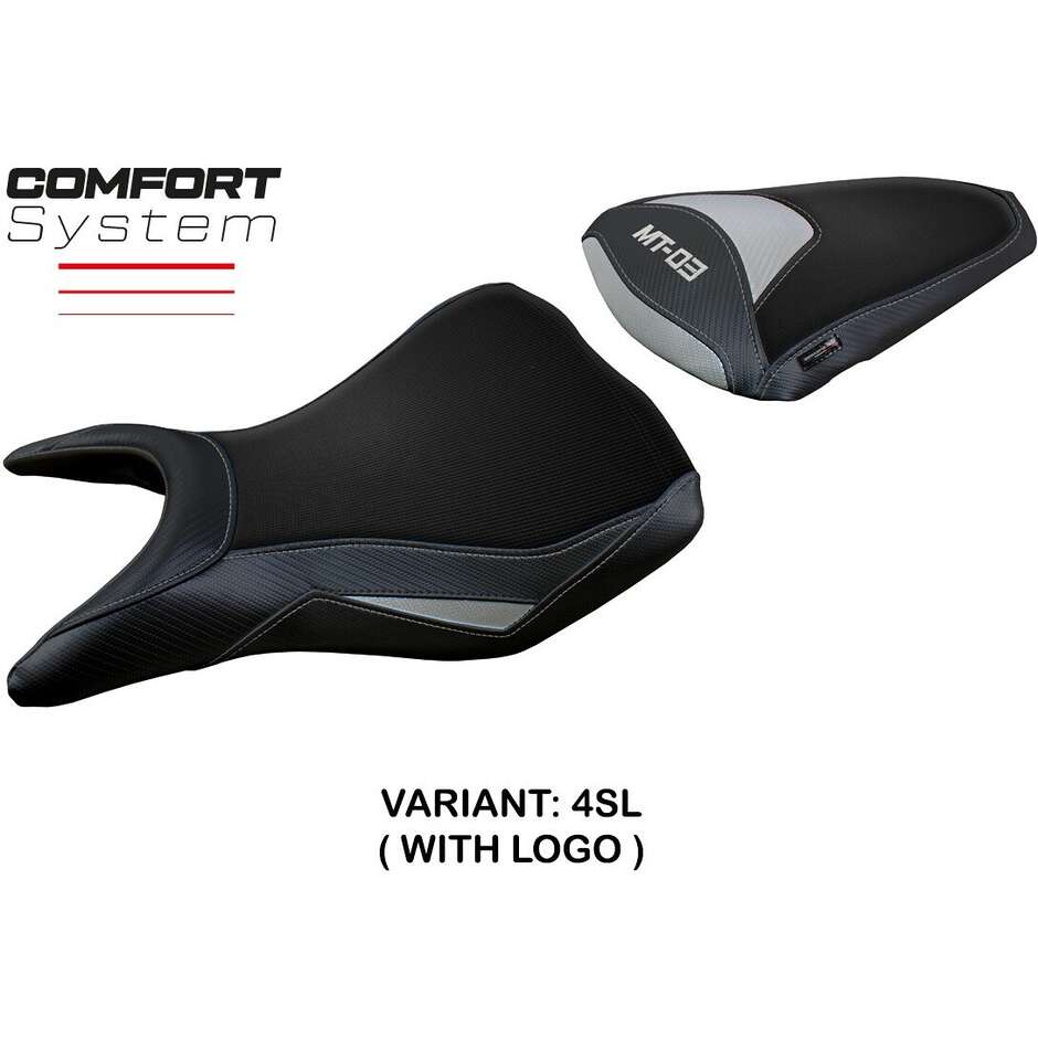 Housse de selle TPZ Italia spécifique pour Yamaha MT-03 (modèles 2020-2024) avec système de confort Meolo