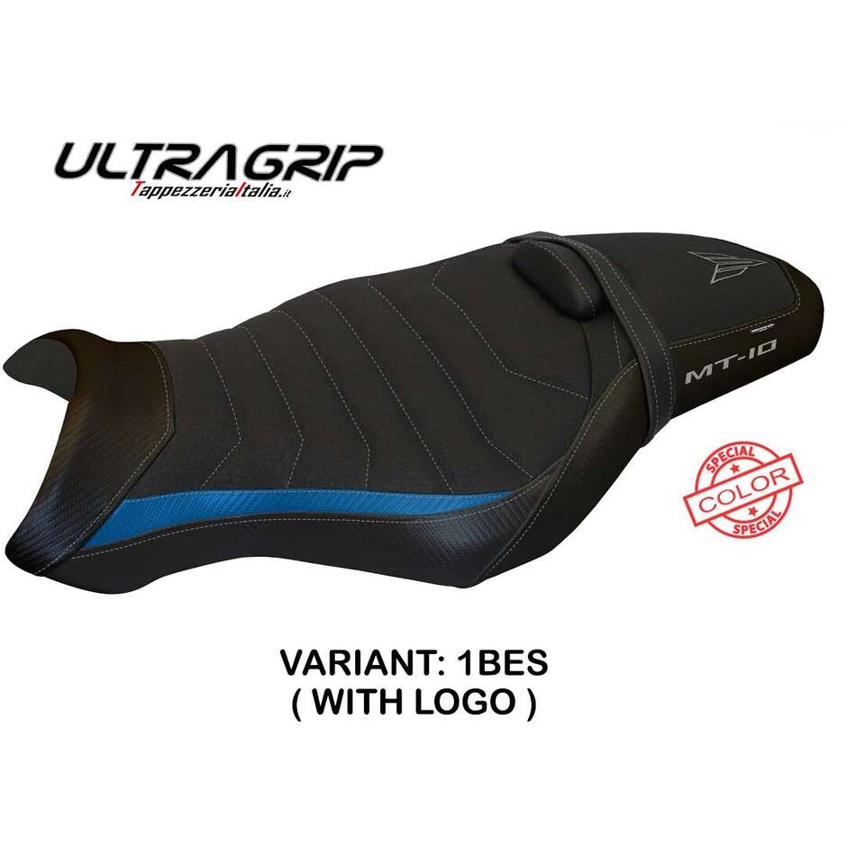 Housse de selle TPZ Italia spécifique pour Yamaha MT-10 (modèles 2017-2025), coloris Leno Special Ultragrip