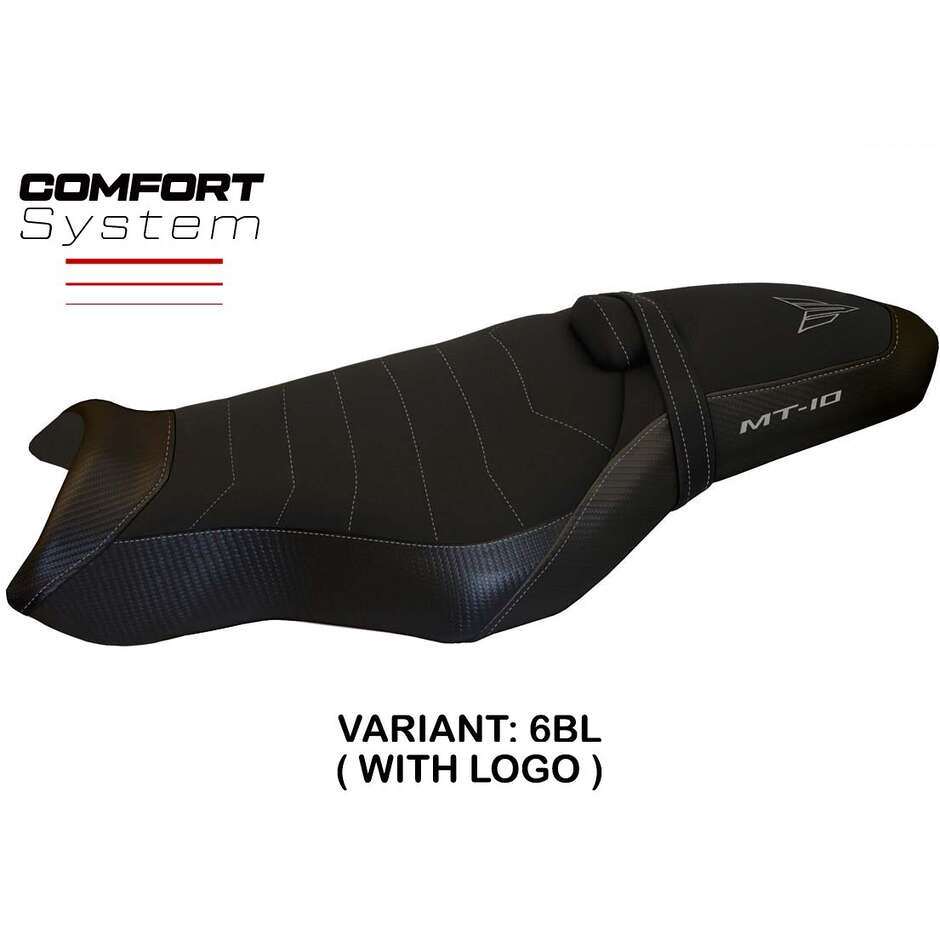 Housse de selle TPZ Italia spécifique pour Yamaha MT-10 (modèles 2017-2025), système de confort Arsenal 1