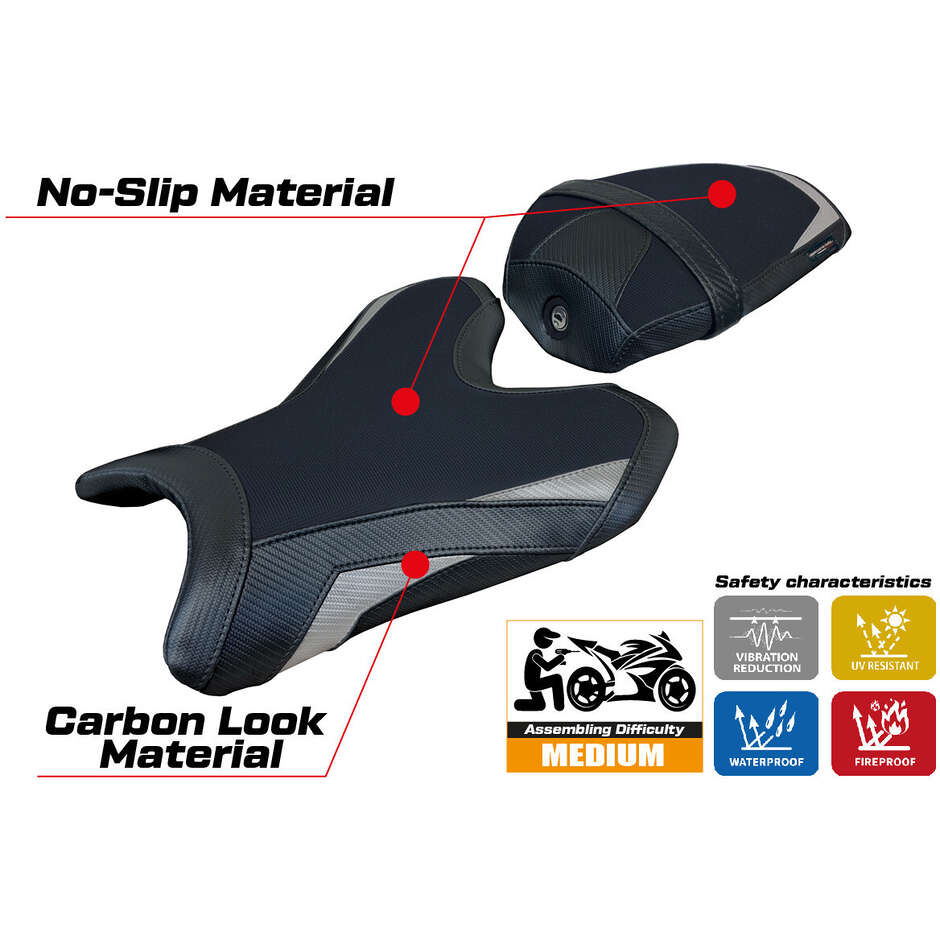 Housse de selle TPZ Italia spécifique pour Yamaha R125 modèle 2023-2025 Lier