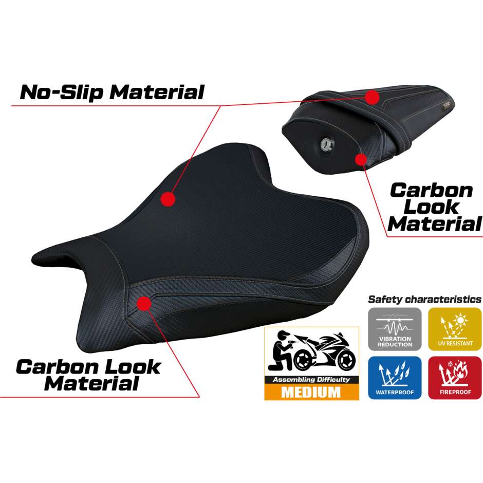 Housse de selle TPZ Italia spécifique pour Yamaha R7 modèle 2021-2025 Thera