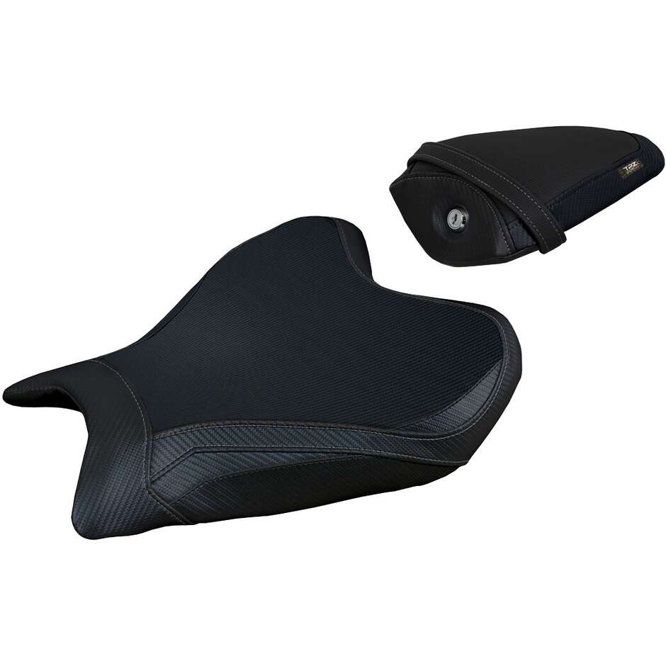 Housse de selle TPZ Italia spécifique pour Yamaha R7 (modèles 2021-2025) avec système Thera Comfort