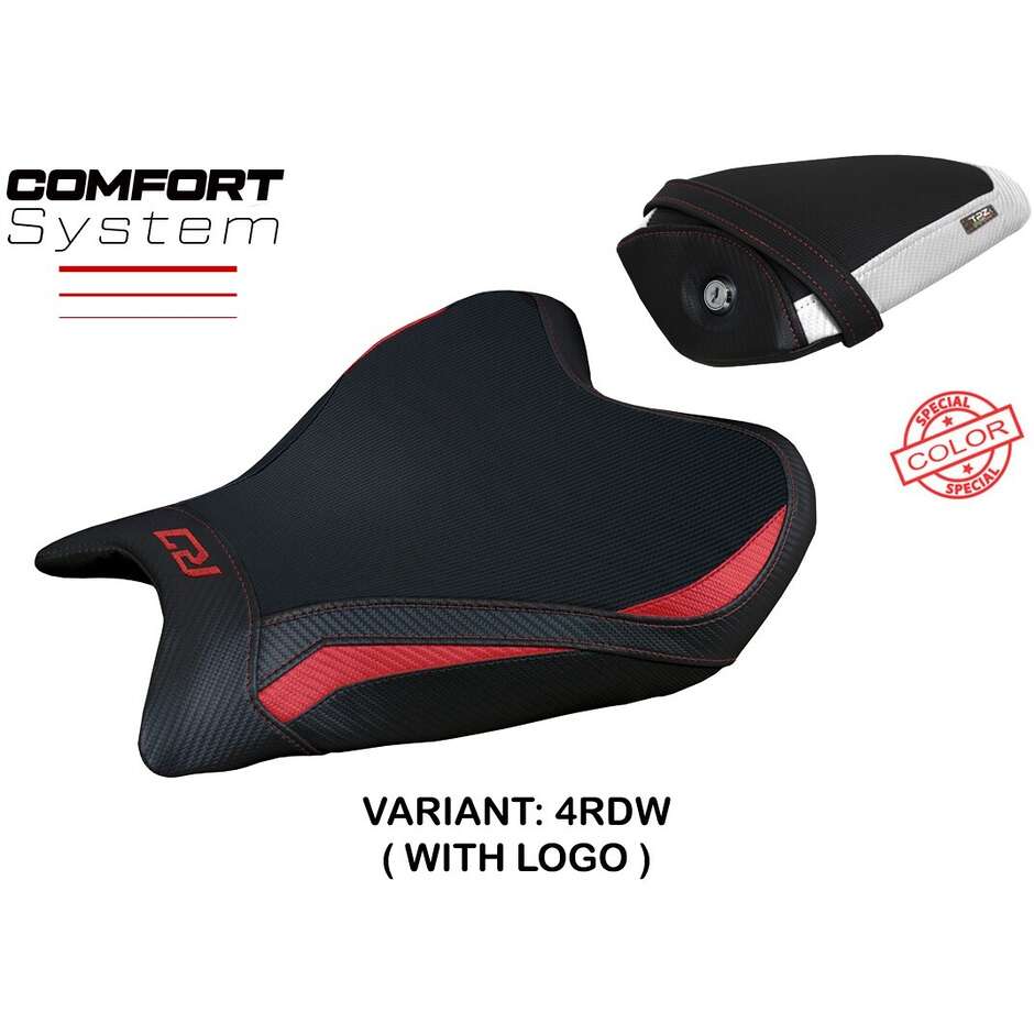 Housse de selle TPZ Italia spécifique pour Yamaha R7 (modèles 2021-2025) avec système Thera Comfort