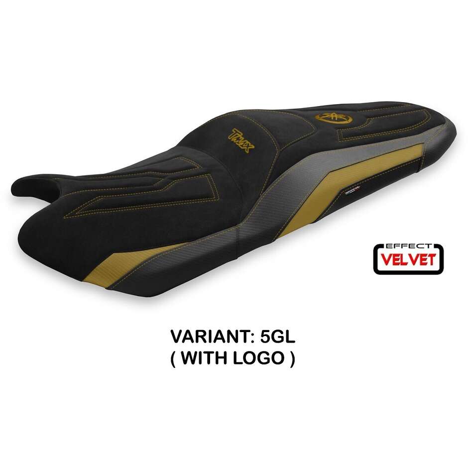 Housse de selle TPZ Italia spécifique pour Yamaha T-Max 2017 - 2021 modèle Scrutari 2 Velours