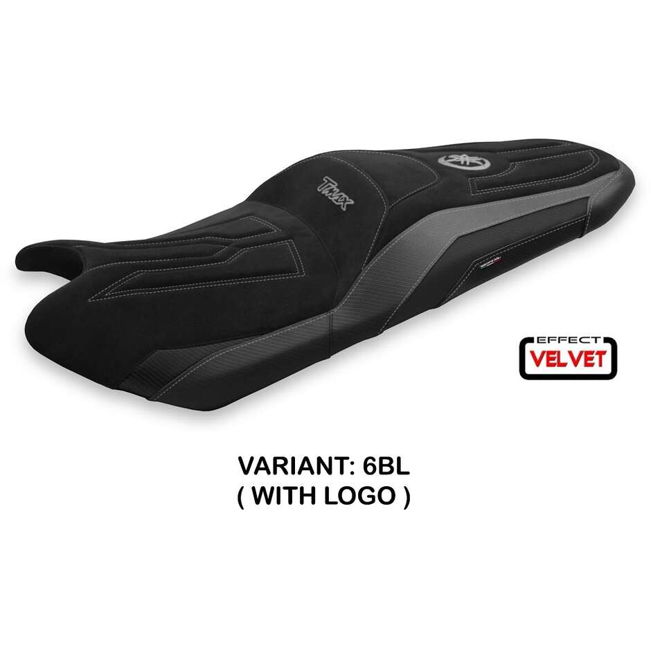 Housse de selle TPZ Italia spécifique pour Yamaha T-Max 2017 - 2021 modèle Scrutari 2 Velours