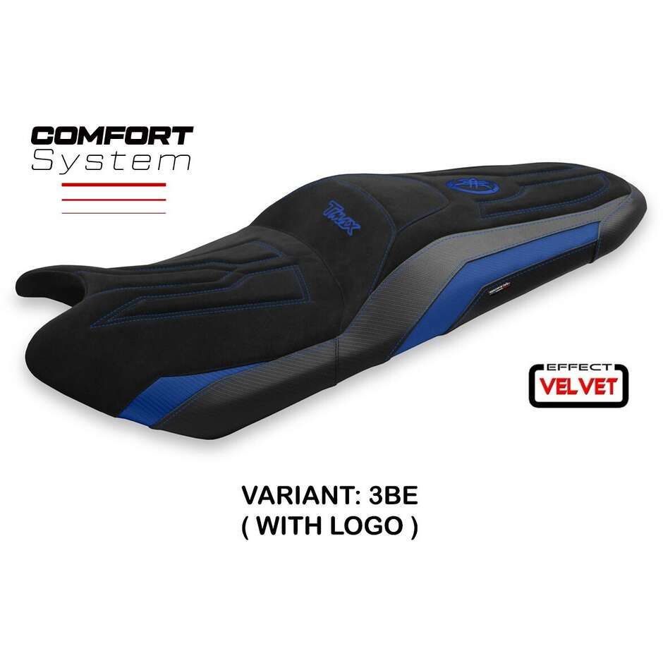 Housse de selle TPZ Italia spécifique pour Yamaha T-Max 2017 - 2021 modèle Scrutari 2 Velvet Comfort System