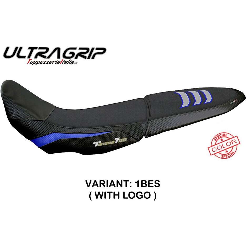 Housse de selle TPZ Italia spécifique pour Yamaha Tenere 700 (modèles 2019-2025), revêtement Licata Ultragrip