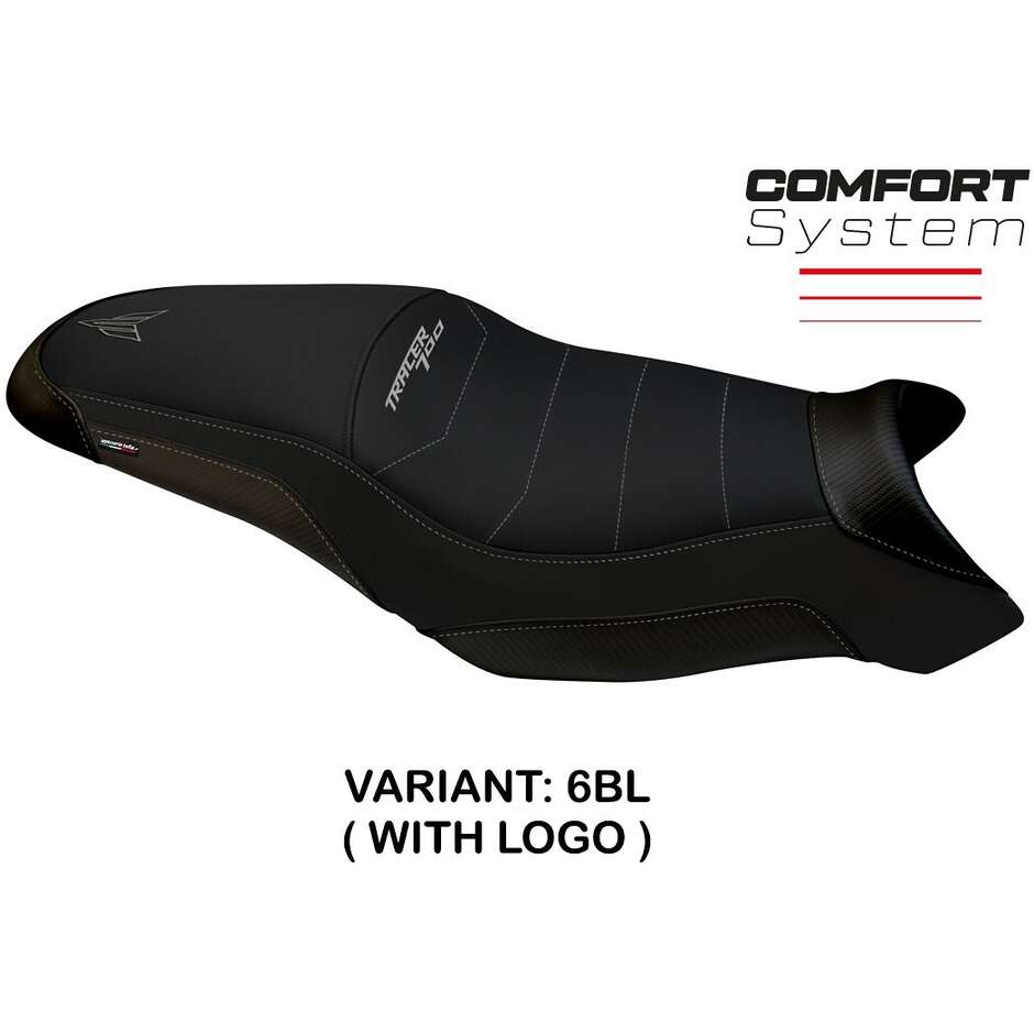 Housse de selle TPZ Italia spécifique pour Yamaha Tracer 700 (modèles 2016-2020), système de confort Darwin 2