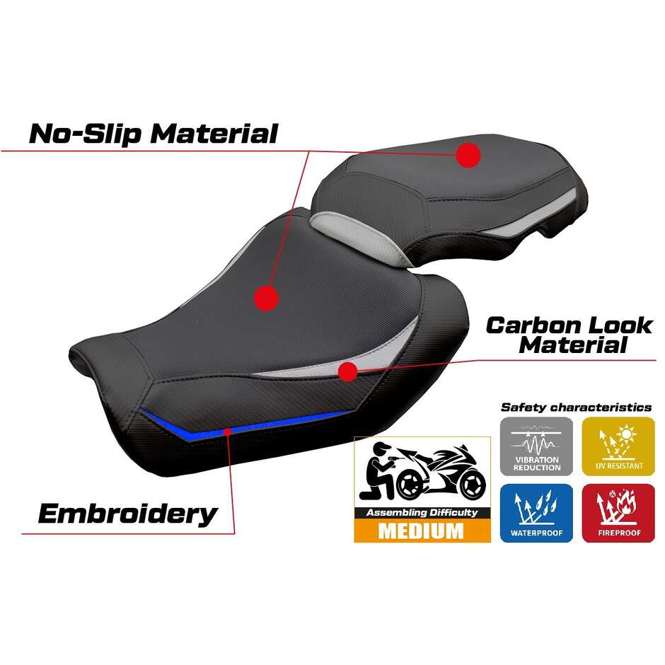 Housse de selle TPZ Italia spécifique pour Yamaha Tracer 9 / 9 GT modèle 2025 Ness