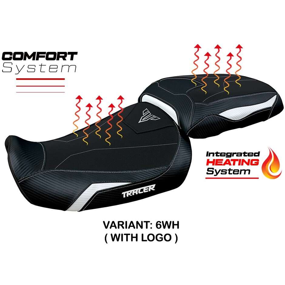 Housse de selle TPZ Italia spécifique pour Yamaha Tracer 9-9GT 2021-2024 - Système de confort chauffant