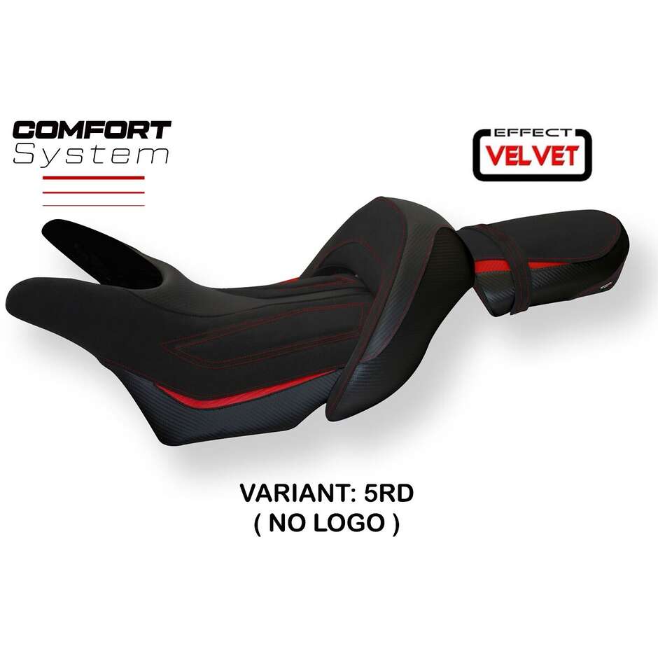 Housse de selle TPZ Italia spécifique pour Yamaha V-Max 1700 (modèles 2008-2017), système de confort en velours Odessa