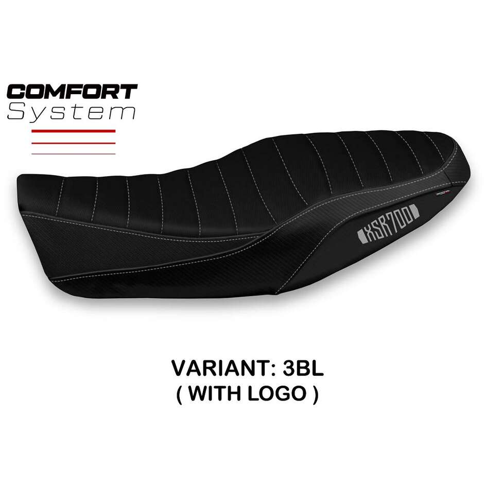 Housse de selle TPZ Italia spécifique pour Yamaha XSR 700 (modèles 2016-2020), coloris Dagda, système confort.