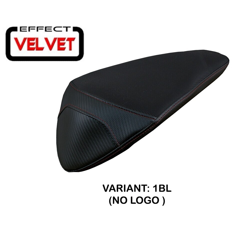 Housse de siège TPZ Italia spécifique pour Aprilia Tuono V4 2011-2020 modèle Pass Tuono Velvet
