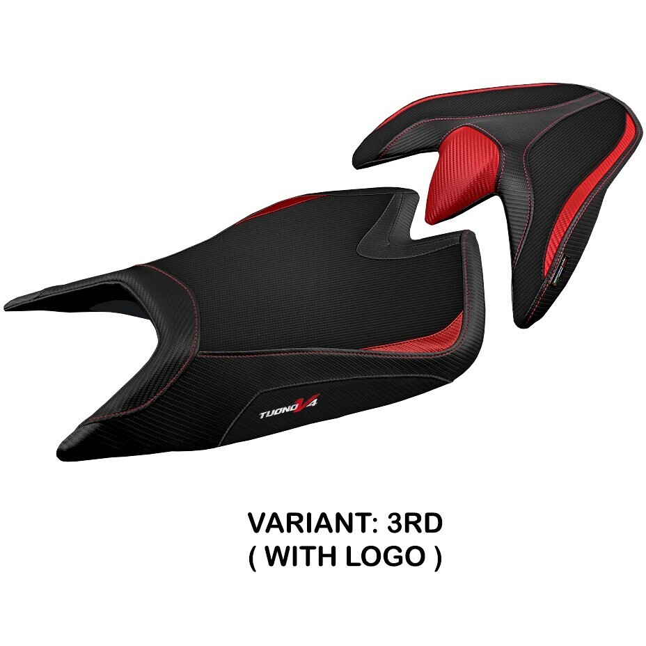 Housse de siège TPZ Italia spécifique pour Aprilia Tuono V4 2021-2025 modèle Zuera