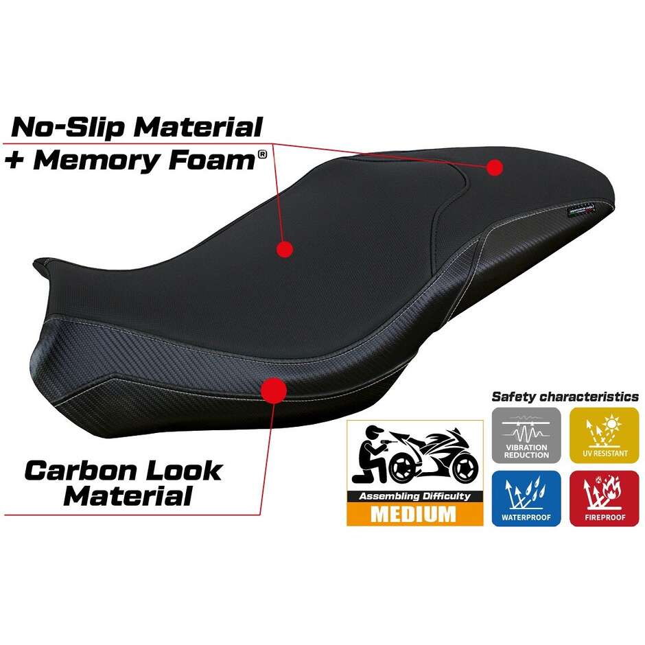 Housse de siège TPZ Italia spécifique pour Benelli 752 S 2019-2025, modèle Lima Comfort System