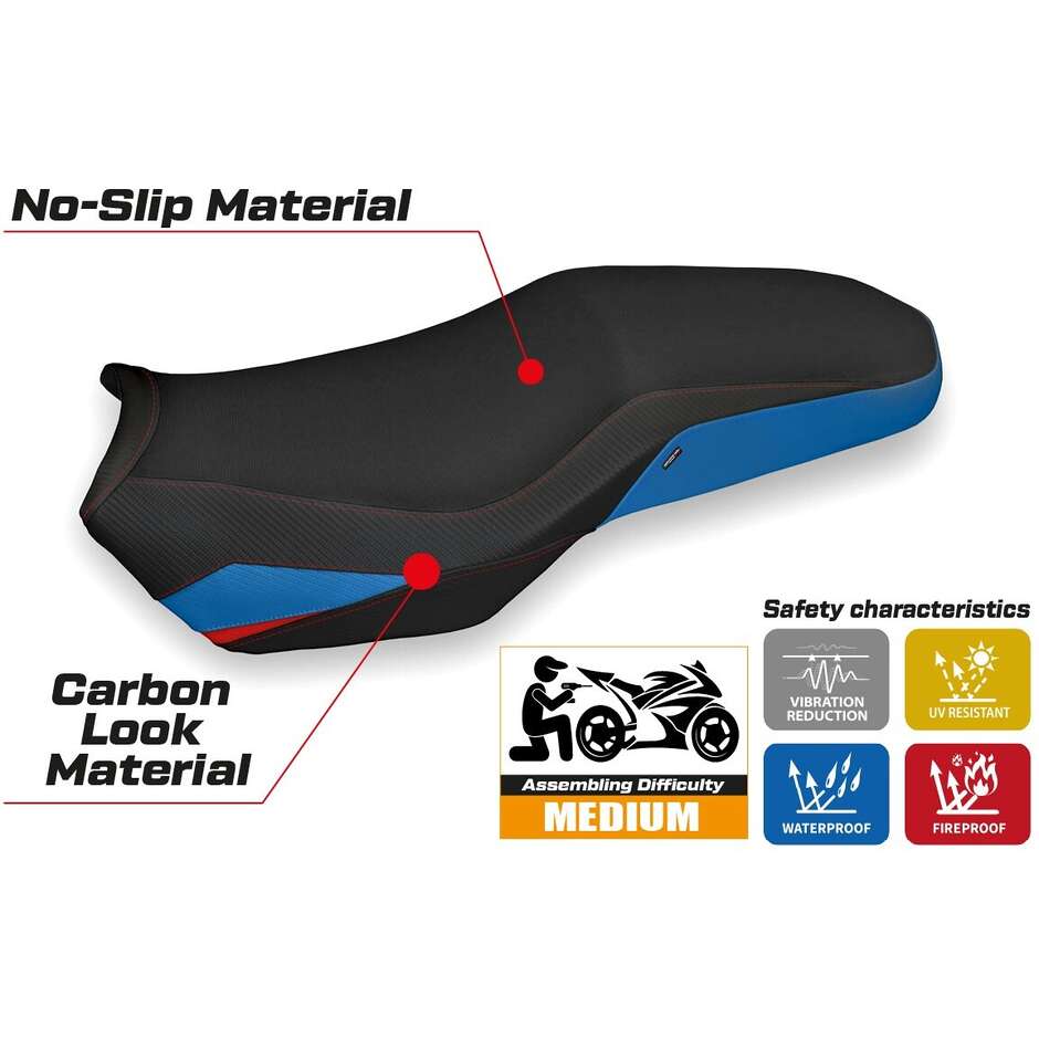 Housse de siège TPZ Italia spécifique pour BMW F 750-800-850 GS (modèles 2018-2025) Marsh 2