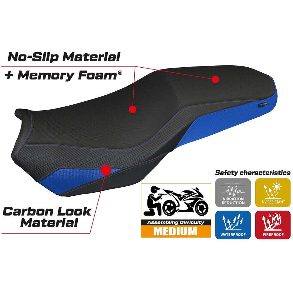 Housse de siège TPZ Italia spécifique pour BMW F 900 GS Adventure modèle 2025 Selb