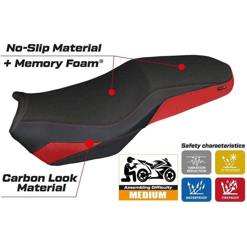 Housse de siège TPZ Italia spécifique pour BMW F 900 GS Adventure modèle 2025 Selb