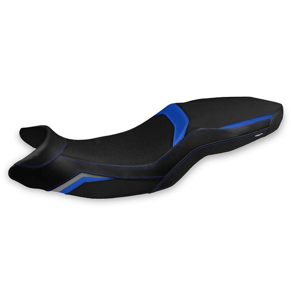 Housse de siège TPZ Italia spécifique pour BMW F 900 R (modèles 2019-2025), coloris Almaty, système confort.