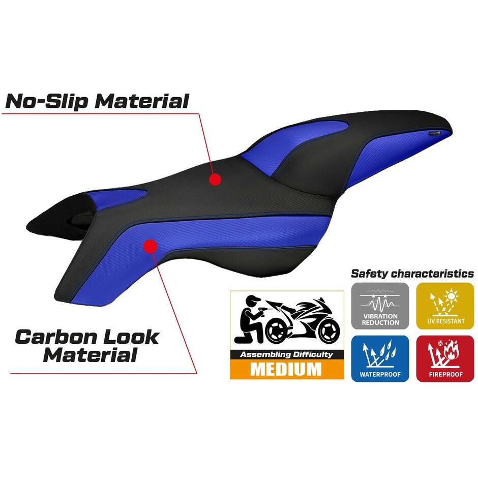 Housse de siège TPZ Italia spécifique pour BMW K 1300 R 2009 - 2016, modèle Boston