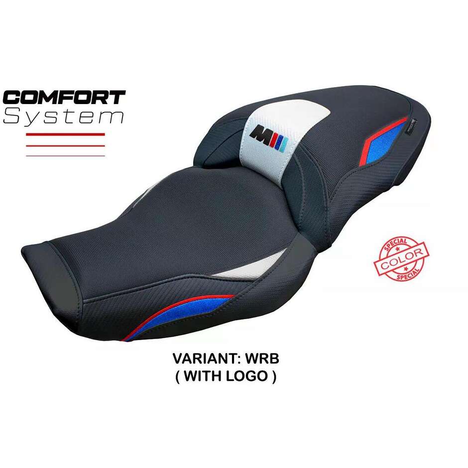 Housse de siège TPZ Italia spécifique pour BMW M 1000 XR modèle 2024-2025, système de confort Graz