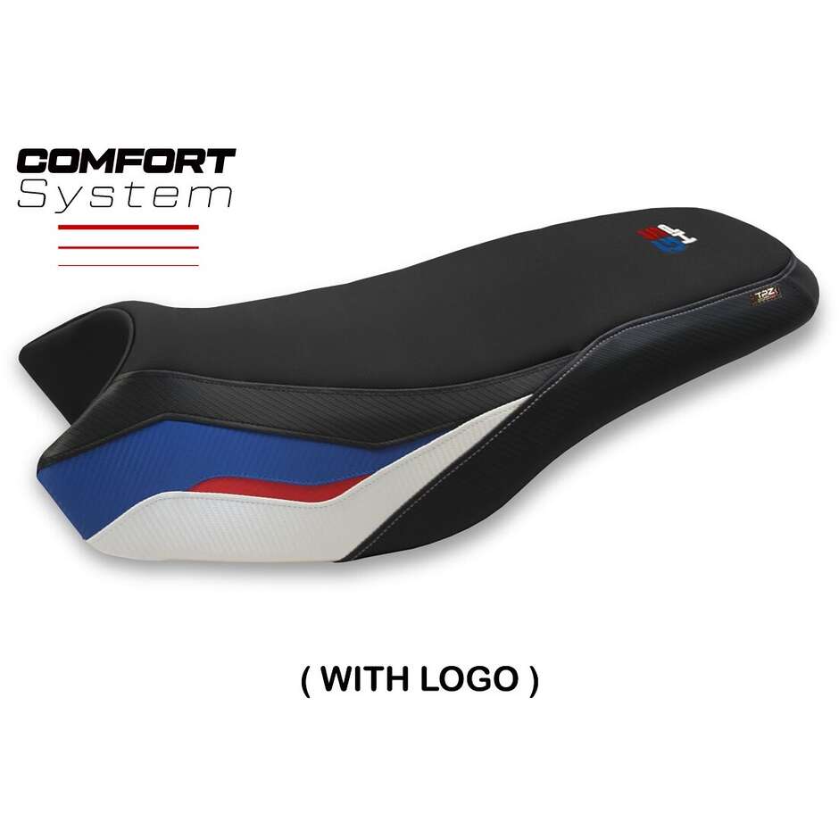 Housse de siège TPZ Italia spécifique pour BMW R 1200/1250 GS Rallye (modèles 2017-2024) - Système de confort Iasi