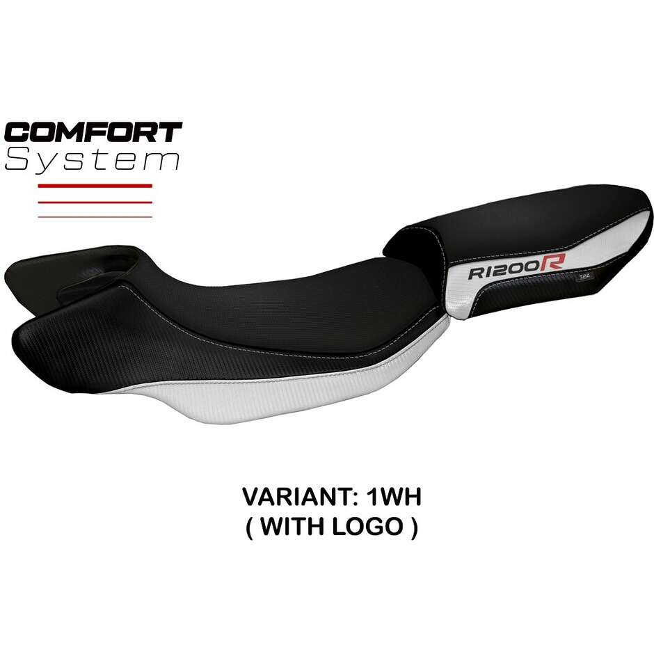 Housse de siège TPZ Italia spécifique pour BMW R 1200 R (modèles 2015-2018), couleur Aurelia, système confort.
