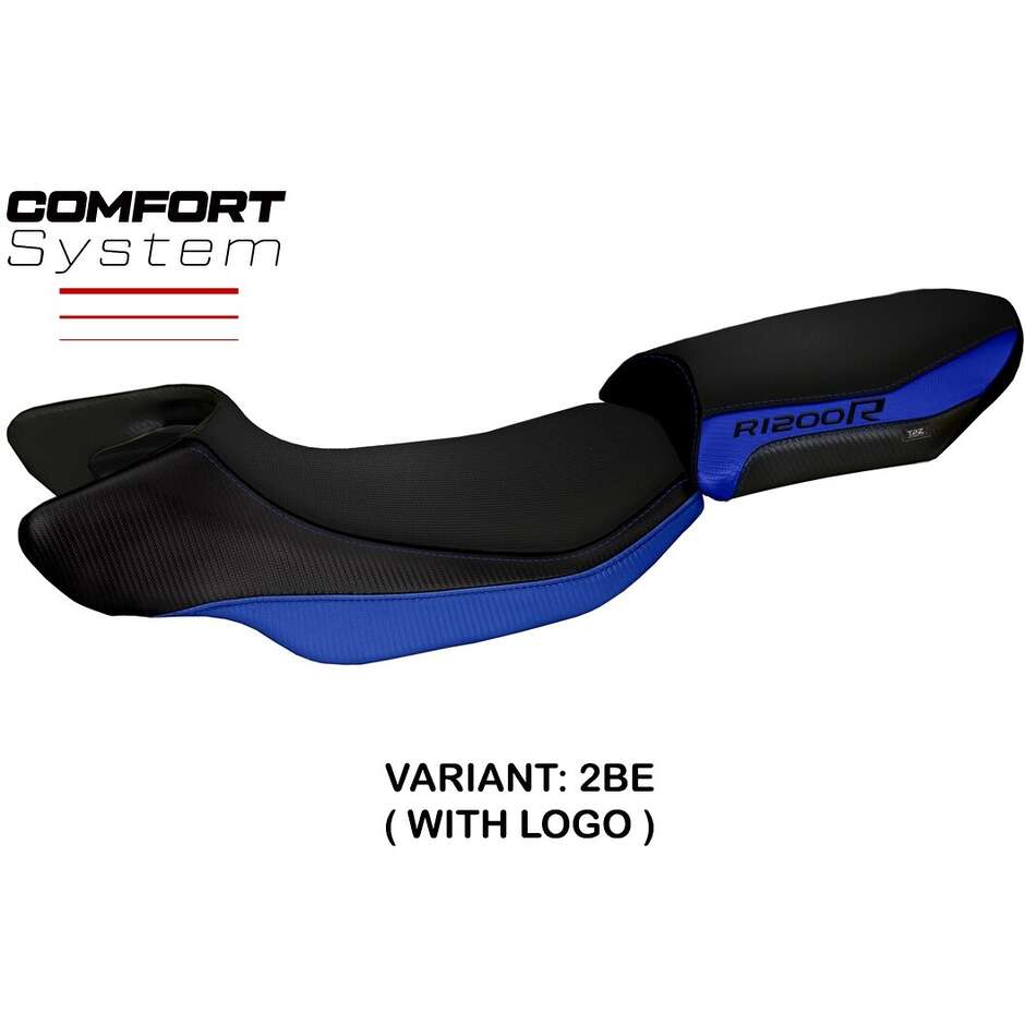 Housse de siège TPZ Italia spécifique pour BMW R 1200 R (modèles 2015-2018), couleur Aurelia, système confort.