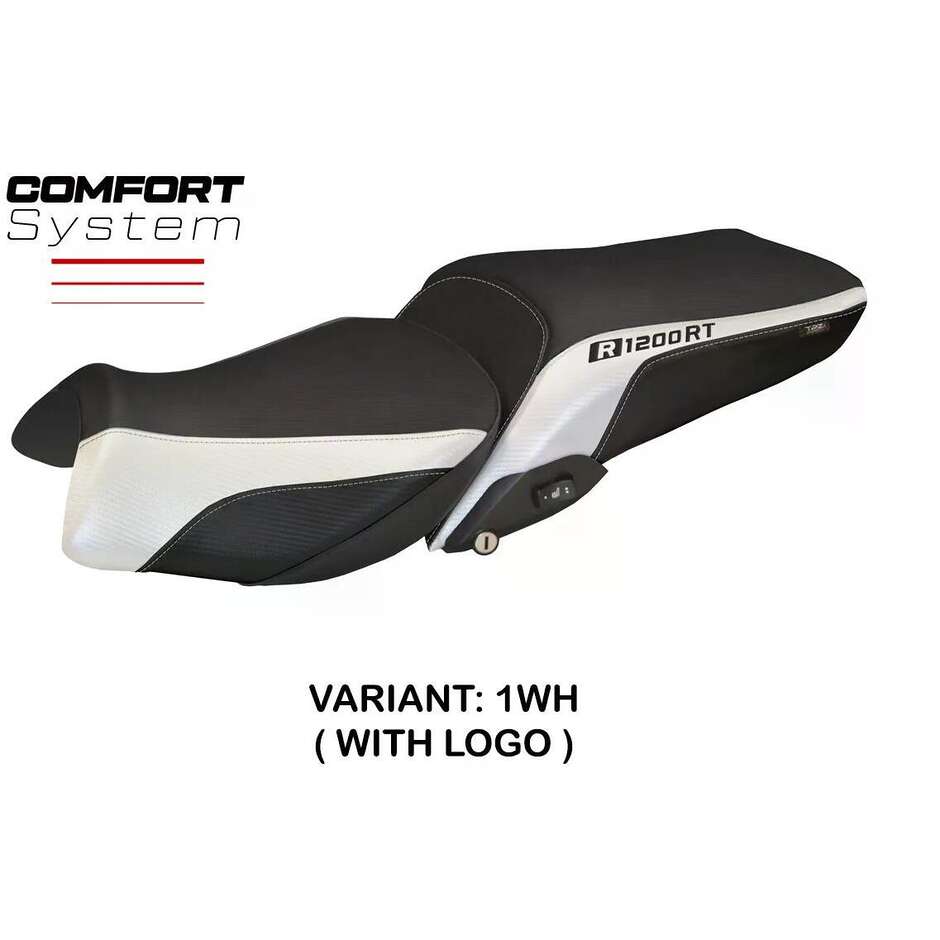 Housse de siège TPZ Italia spécifique pour BMW R 1200 RT (modèles 2014-2018) avec système de confort Olbia 1