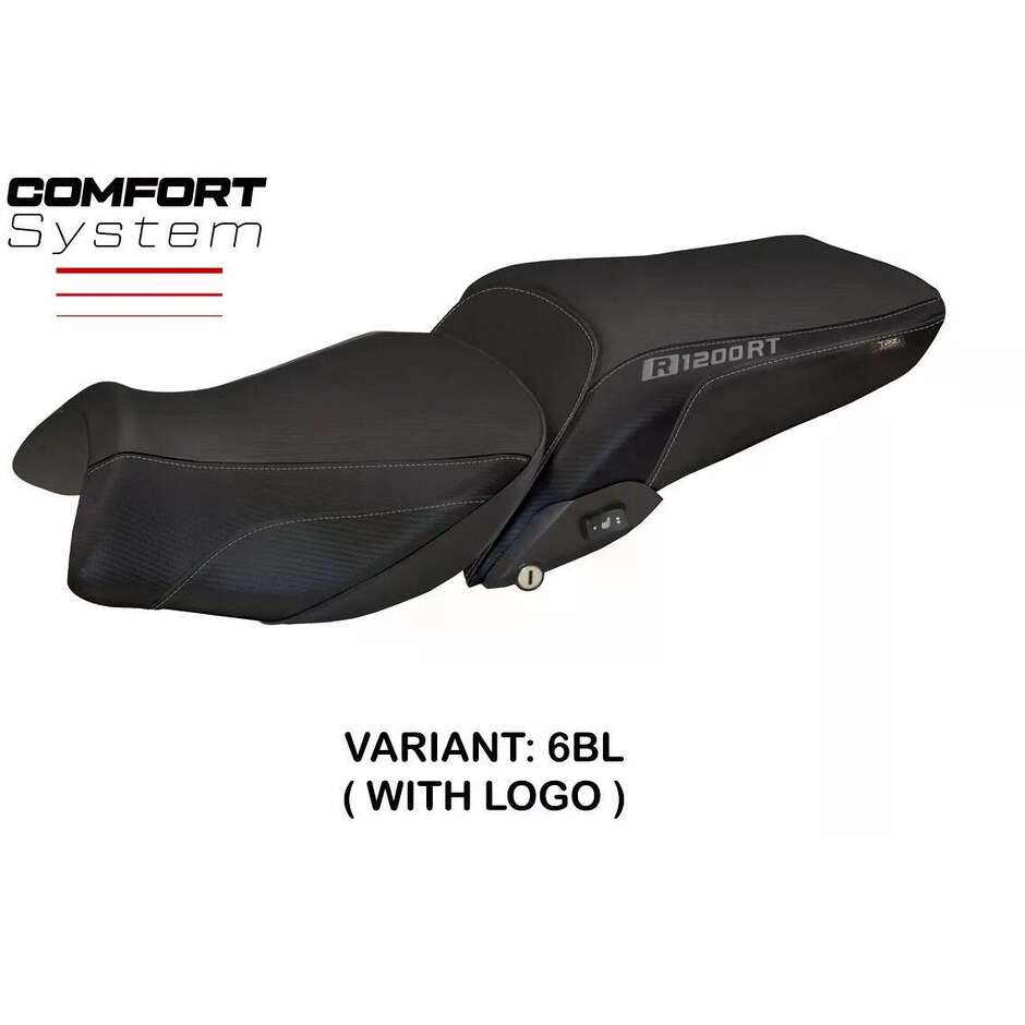 Housse de siège TPZ Italia spécifique pour BMW R 1200 RT (modèles 2014-2018) avec système de confort Olbia 1