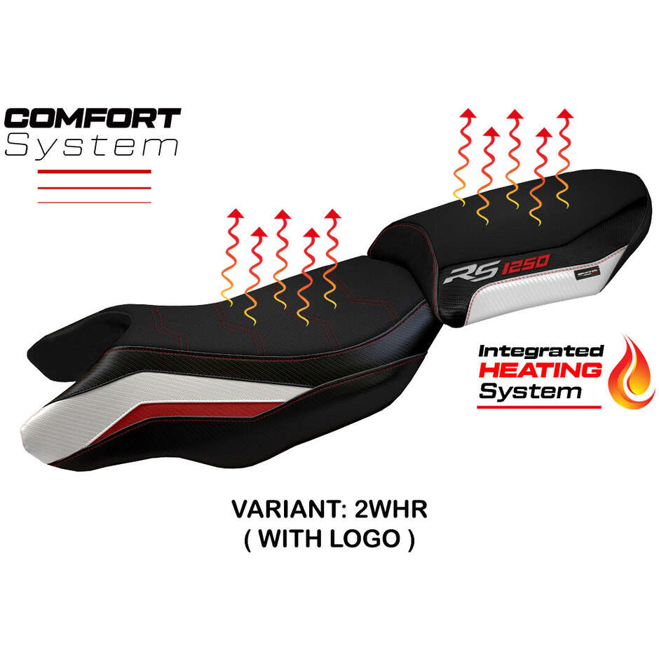 Housse de siège TPZ Italia spécifique pour BMW R 1250 RS 2020-2024 - Système de confort chauffant