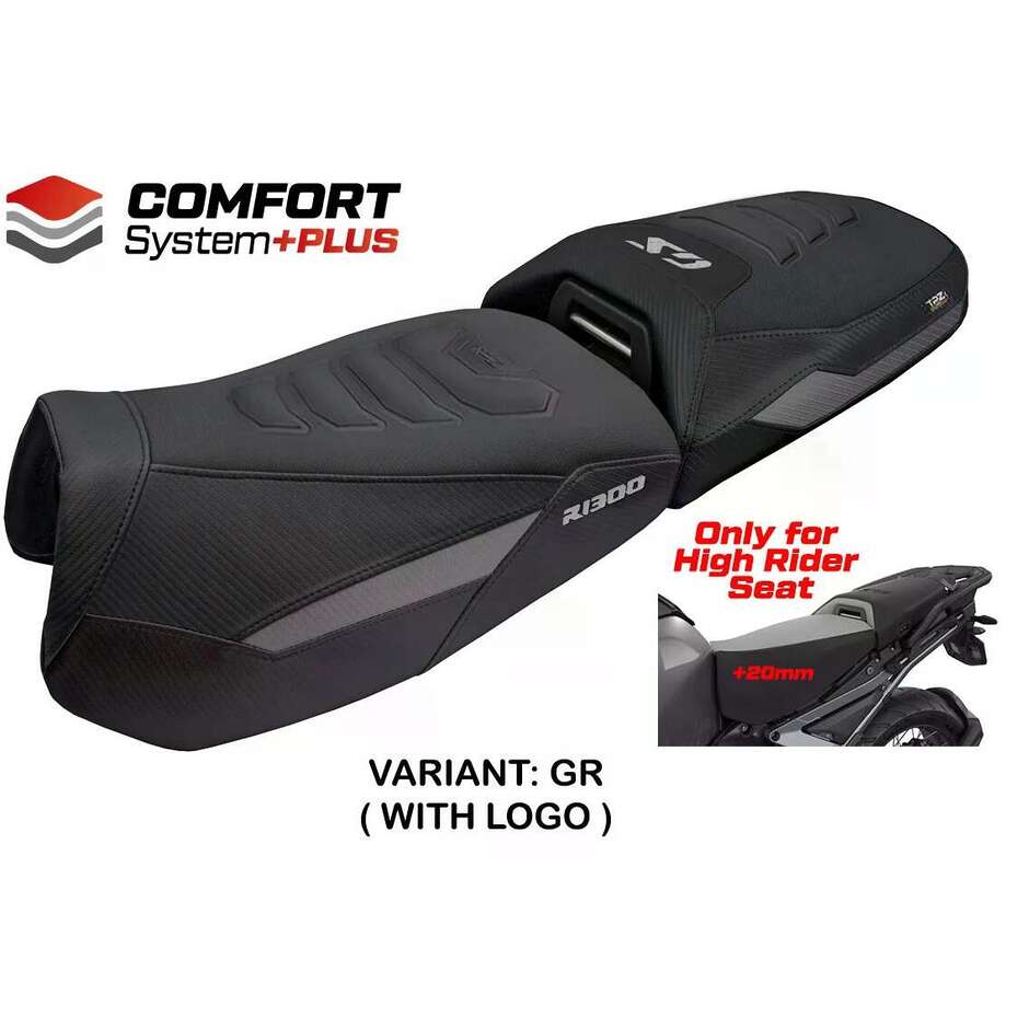 Housse de siège TPZ Italia spécifique pour BMW R 1300 GS ADVENTURE (modèles 2024-2025) avec système de confort Haisyn Plus
