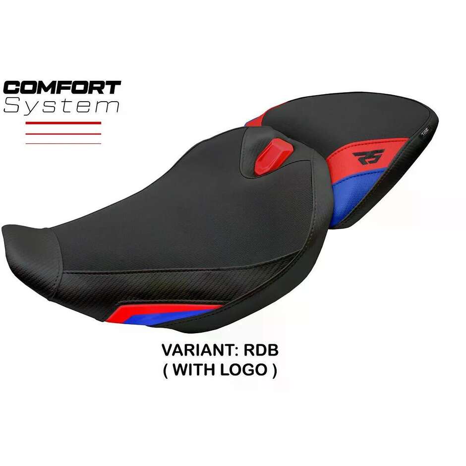 Housse de siège TPZ Italia spécifique pour BMW R 1300 RS (modèles 2025-2026) avec système de confort Sohar