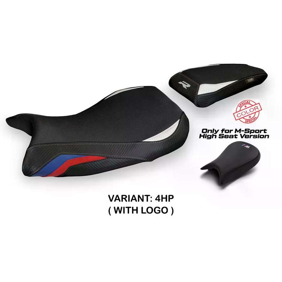 Housse de siège TPZ Italia spécifique pour BMW S 1000 R 2021-2025, modèle Petra
