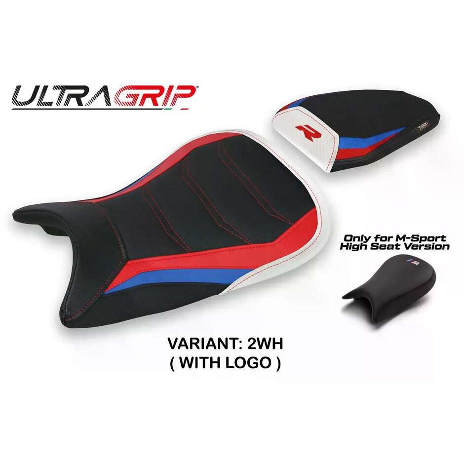 Housse de siège TPZ Italia spécifique pour BMW S 1000 R (modèles 2021-2025) Petra hp Ultragrip