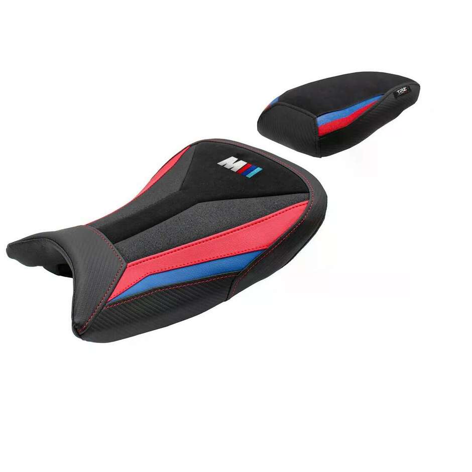 Housse de siège TPZ Italia spécifique pour BMW S 1000 RR 2019-2025 Édition Spéciale MSport Velours