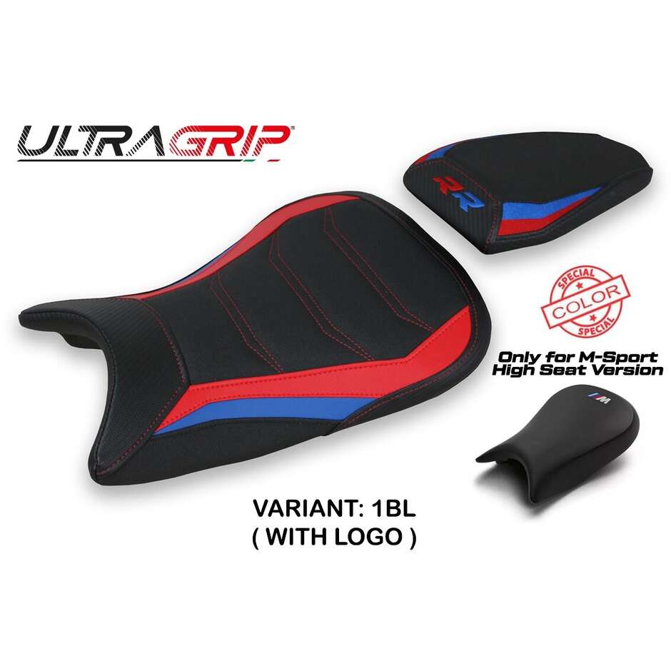 Housse de siège TPZ Italia spécifique pour BMW S 1000 RR MSport (modèles 2019-2025) Baltar Ultragrip