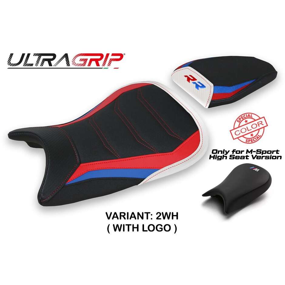 Housse de siège TPZ Italia spécifique pour BMW S 1000 RR MSport (modèles 2019-2025) Baltar Ultragrip