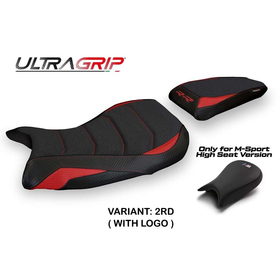 Housse de siège TPZ Italia spécifique pour BMW S 1000 RR MSport (modèles 2019-2025) Edige 1 Ultragrip