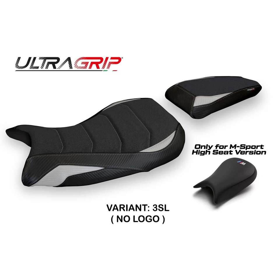 Housse de siège TPZ Italia spécifique pour BMW S 1000 RR MSport (modèles 2019-2025) Edige 1 Ultragrip