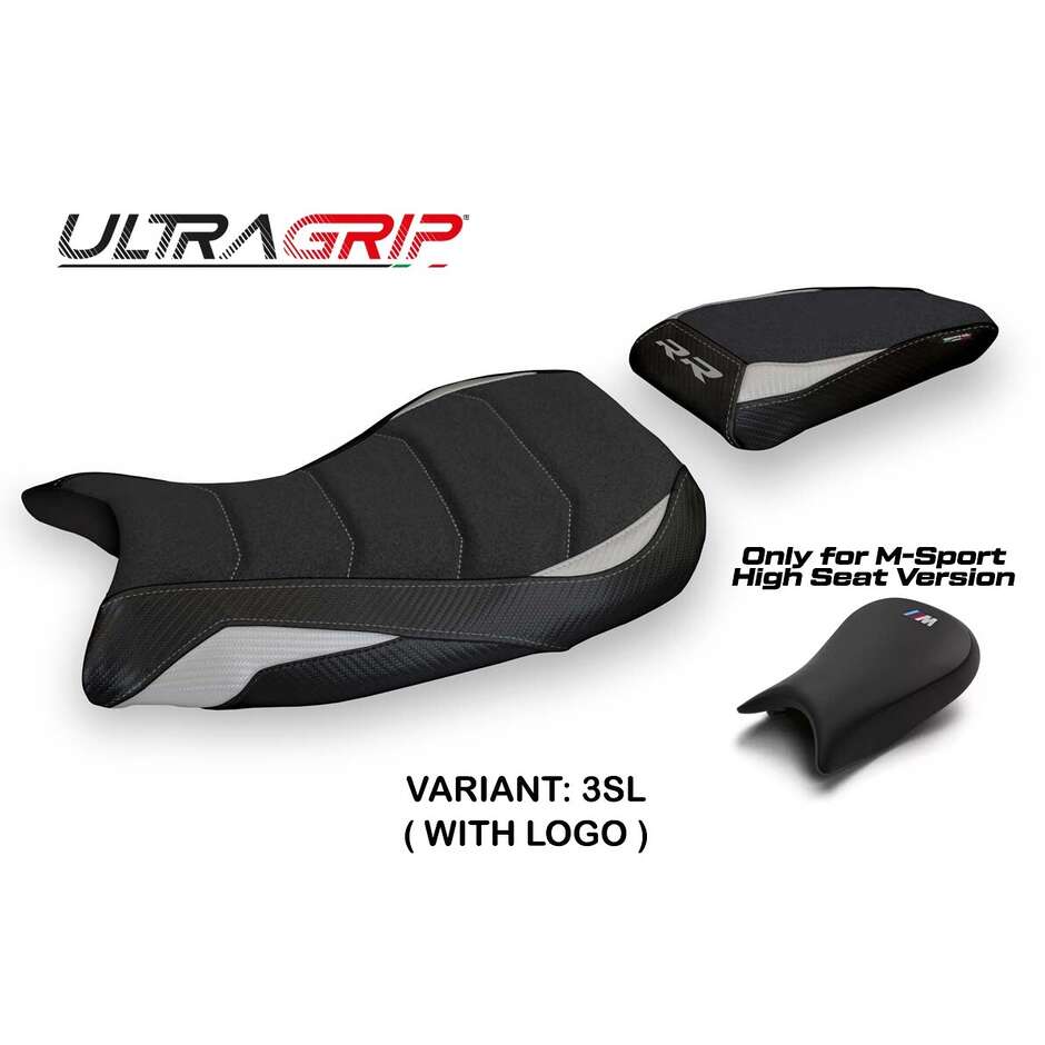 Housse de siège TPZ Italia spécifique pour BMW S 1000 RR MSport (modèles 2019-2025) Edige 1 Ultragrip