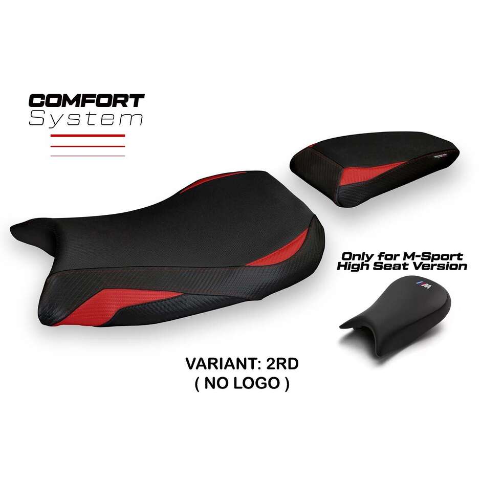 Housse de siège TPZ Italia spécifique pour BMW S 1000 RR MSport (modèles 2019-2025) Ganja 1 Comfort System