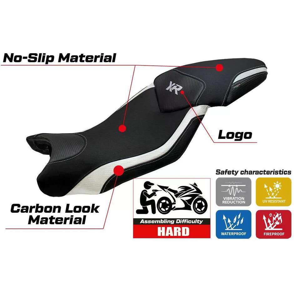 Housse de siège TPZ Italia spécifique pour BMW S 1000 XR 2015-2019, modèle Ardea