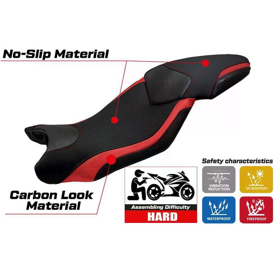Housse de siège TPZ Italia spécifique pour BMW S 1000 XR 2015-2019, modèle Ardea